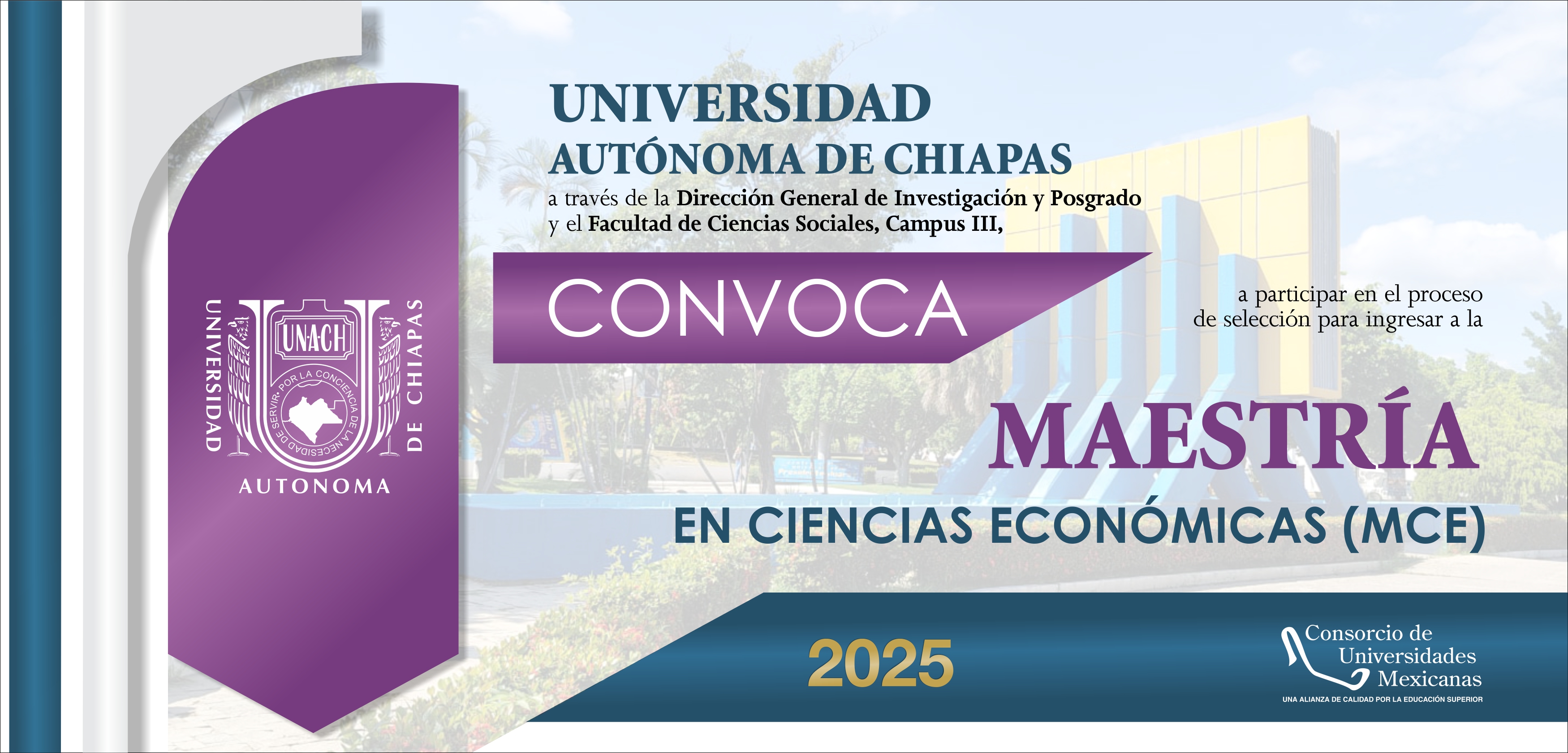 Maestría en Ciencias Económicas. Registro y envío de documentos (digital), hasta el 3 de enero de 2026